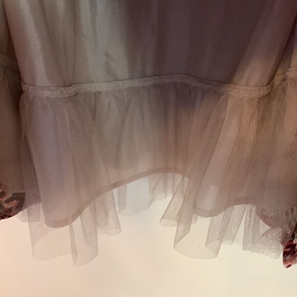 American Rag spaghetti strap dress with tulle underlay Multicolored Size S - Picture 3 of 8